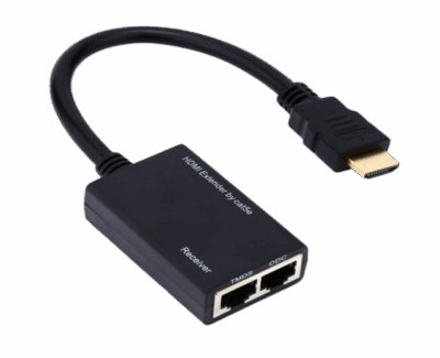 Extensor HDMI con 2 puertos RJ45