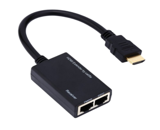 Extensor HDMI con 2 puertos RJ45