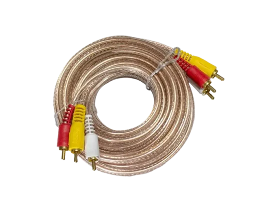 CABLE DE AUDIO 3X3 RCA 1.8MT