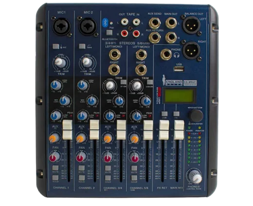 CONSOLA ANALOGICA 6 CANALES ENGLAND ES-MR6FI