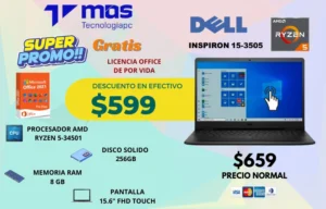 LAPTOP DELL INSPIRON 15-3505 AMD RYZEN 5