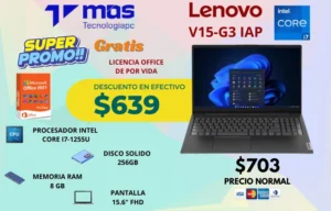 LAPTOP LENOVO V15-G3 IAP INTEL CORE I7-1255U