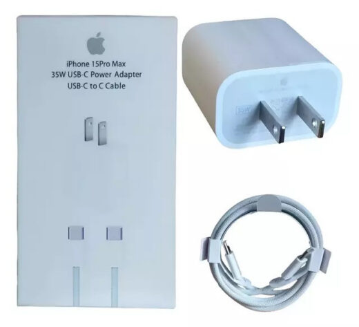 CARGADOR IPHONE 15 PRO MAX 35W USB-C
