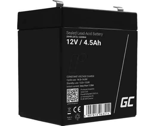 12V, 4.5 Ah