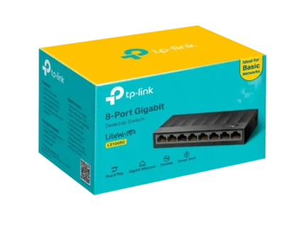 Switch de Escritorio de 8 Puertos 10/100/1000Mbps LS1008G