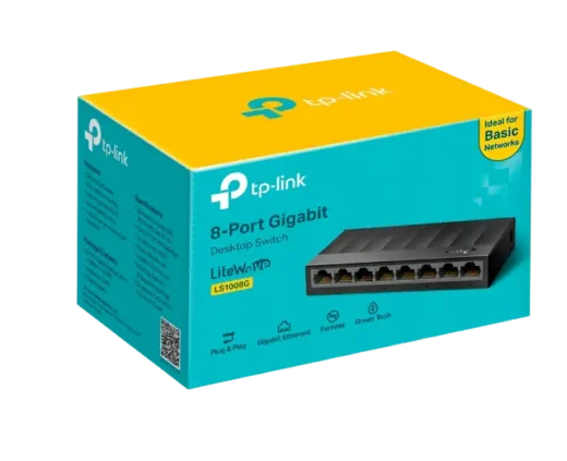 Switch de Escritorio de 8 Puertos 10/100/1000Mbps LS1008G