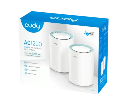 Cudy M1300(2-Pack) AC1200 Wi-Fi Gigabit Mesh